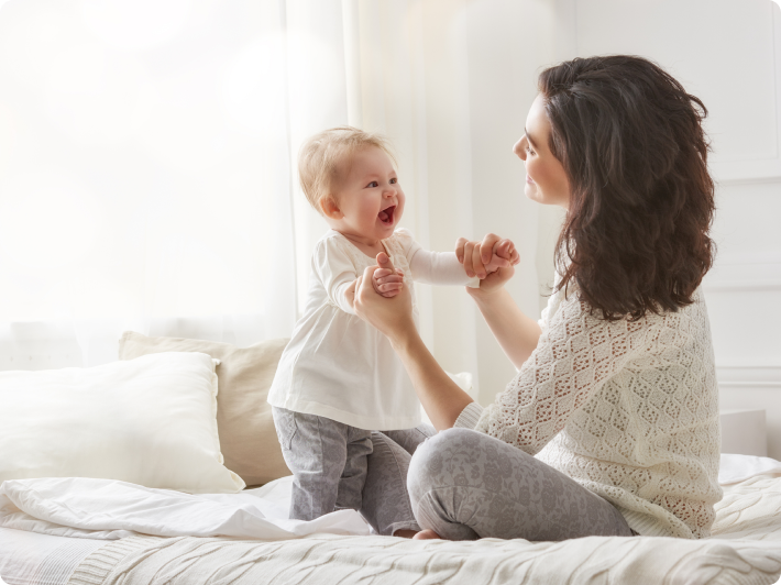 IVF Mutter und Baby